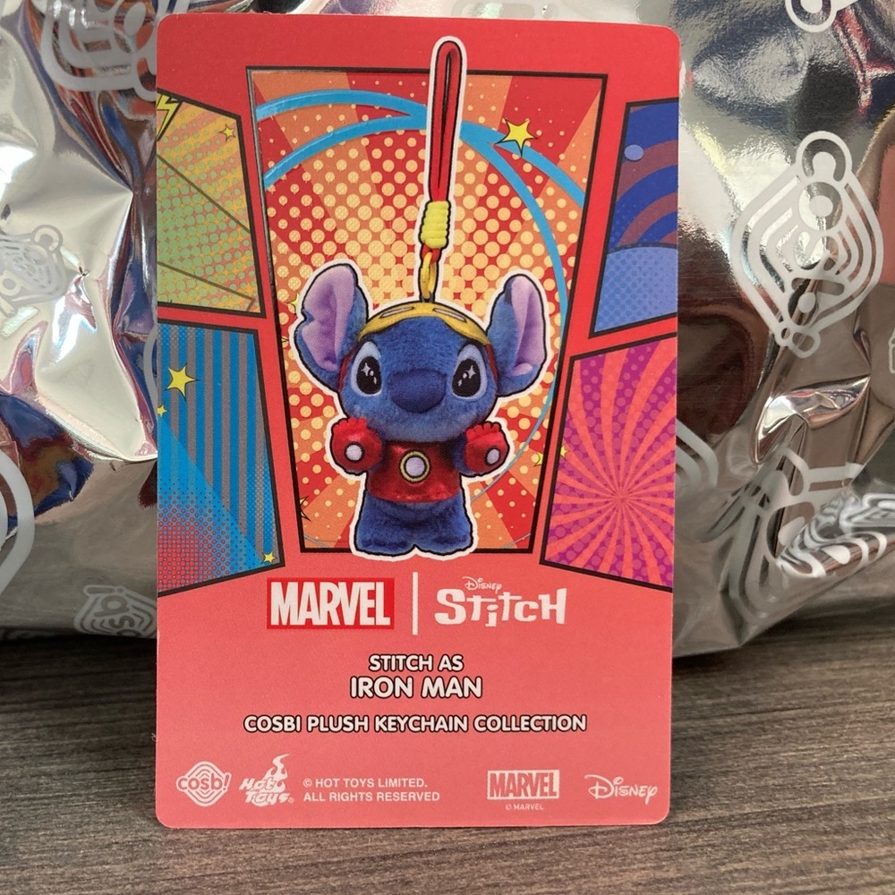 Disney Marvel Stitch Plush Keychain Blind Box- Confirmed Ironman - Picture 3 of 15